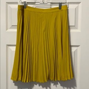 Loft pleated midi skirt